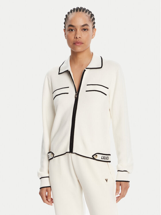 Liu Jo Sport Kardiganas · Écru · Regular Fit