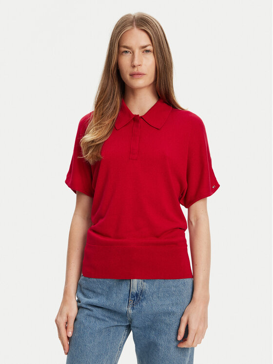 Tommy Hilfiger Polo marškinėliai · Raudona