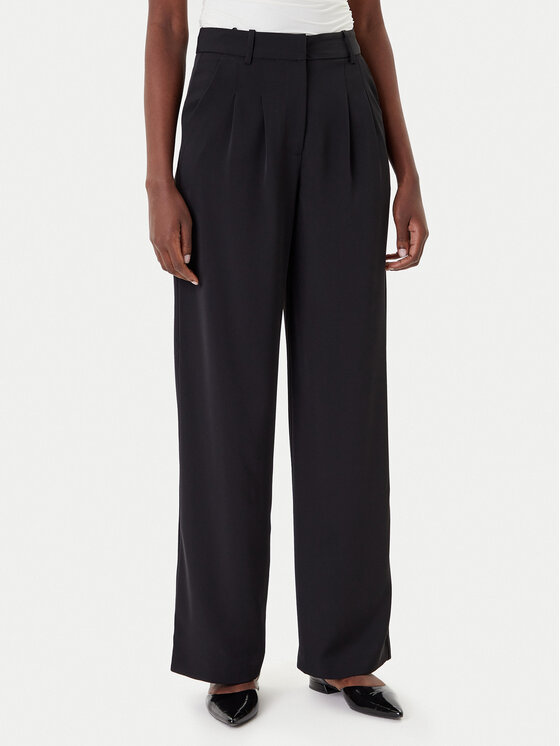 French Connection Medžiaginės kelnės · Juoda · Regular Fit