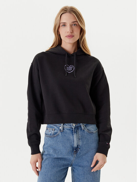 Tommy Jeans Džemperis · Juoda · Relaxed Fit
