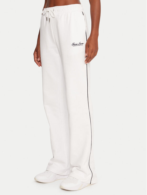 Guess Jeans Sportinės kelnės · Balta · Regular Fit