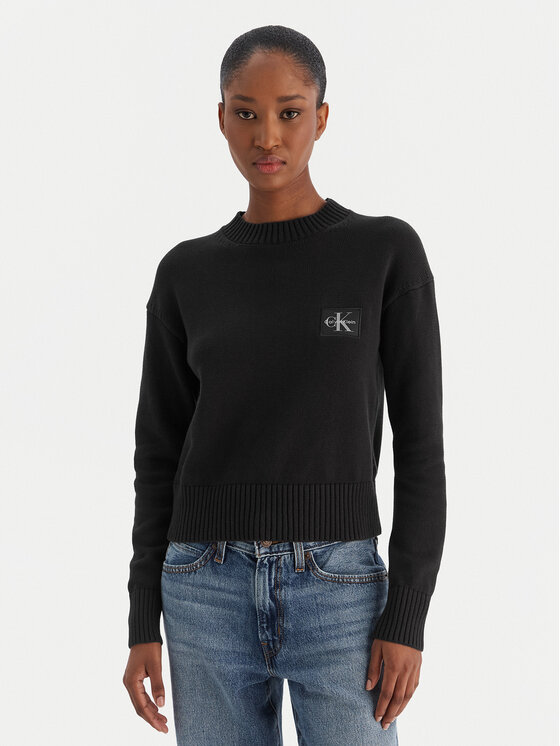 Calvin Klein Jeans Megztinis · Juoda · Regular Fit