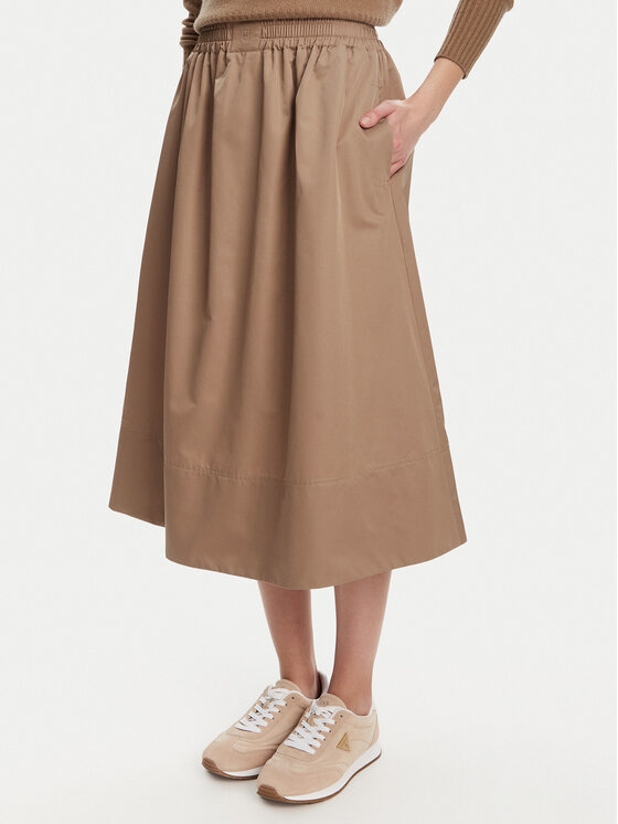 Marella Trapecijos formos sijonas · Smėlio · Midi