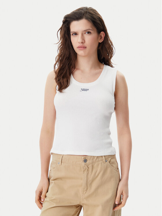 Tommy Jeans Marškinėliai · Balta