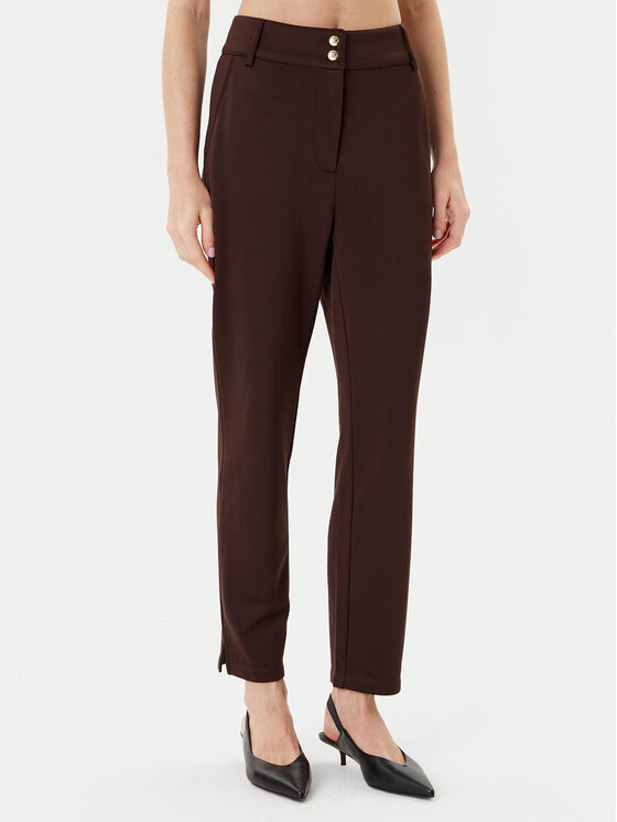 Liu Jo Sport Medžiaginės kelnės · Ruda · Regular Fit