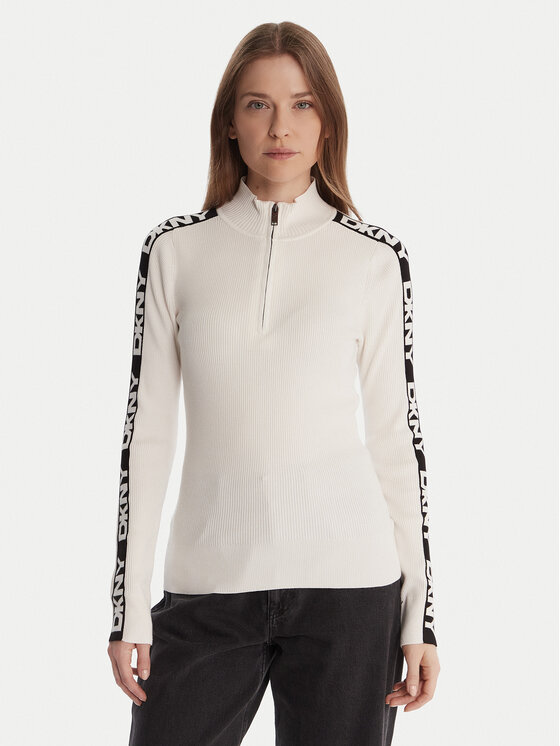 DKNY Megztinis · Écru · Slim Fit