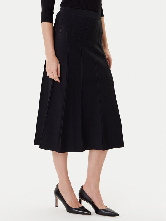 TWINSET Midi sijonas · Juoda · Midi