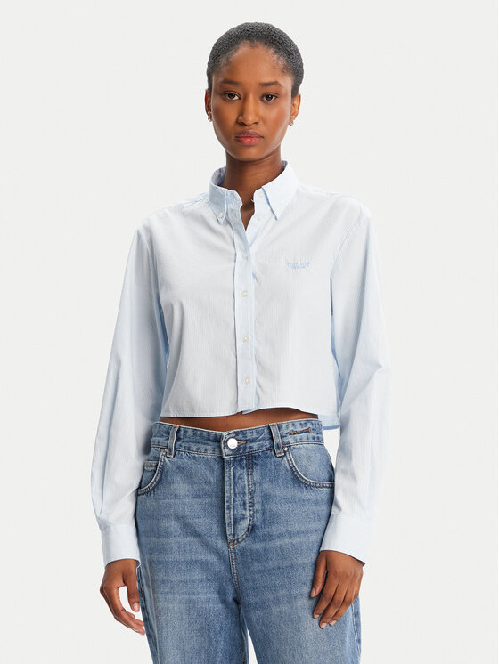 Tommy Jeans Marškiniai · Žydra
