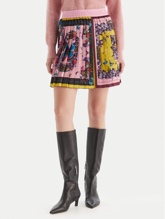 Versace Jeans Couture Plisuotas sijonas · Spalvota