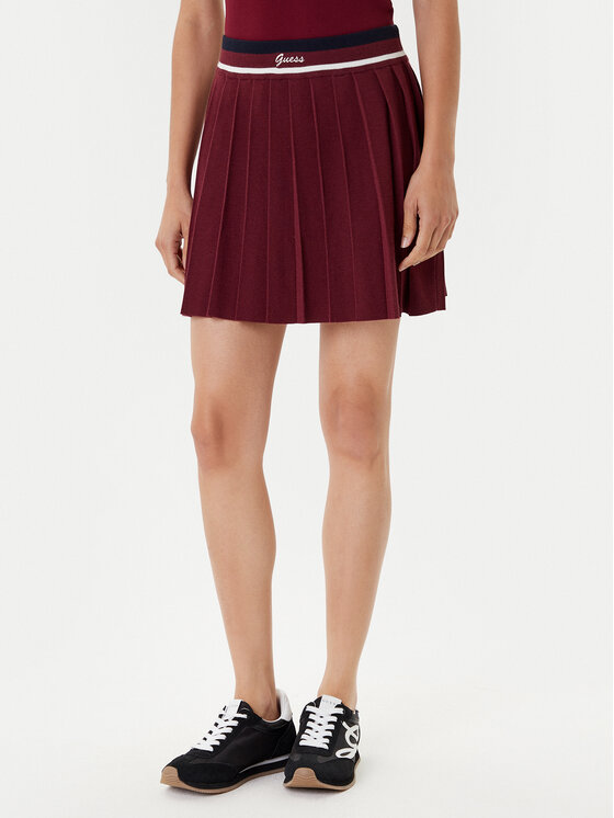 Guess Plisuotas sijonas · Vyšninė · Mini