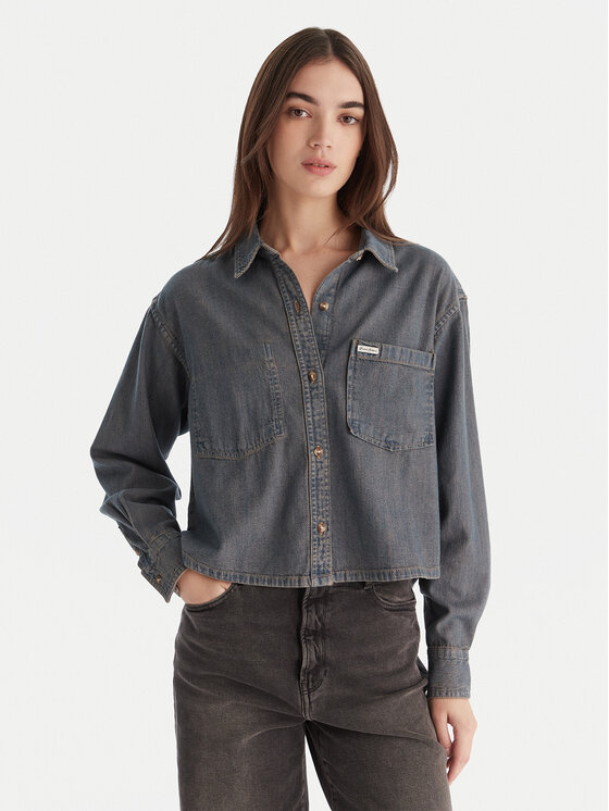 Guess Jeans džinsiniai marškiniai  · Mėlyna