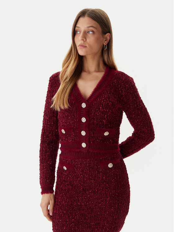 Guess Kardiganas · Raudona · Slim Fit