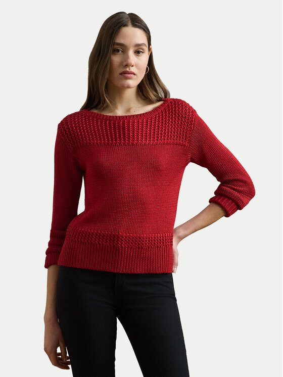 LAUREN RALPH LAUREN Megztinis · Raudona · Relaxed Fit