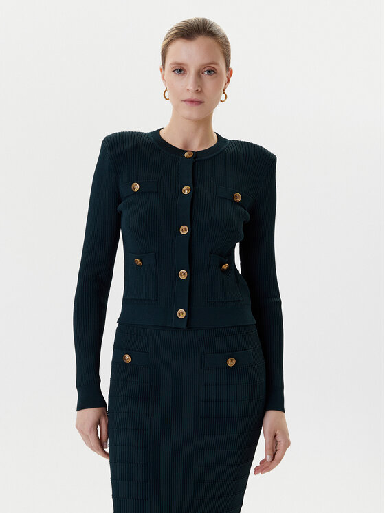 Guess Kardiganas · Žalia · Regular Fit