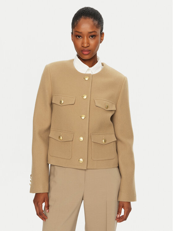 Tommy Hilfiger Demisezoninė striukė · Smėlio