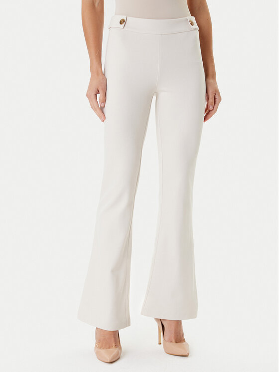 Guess Medžiaginės kelnės · Écru · Regular Fit