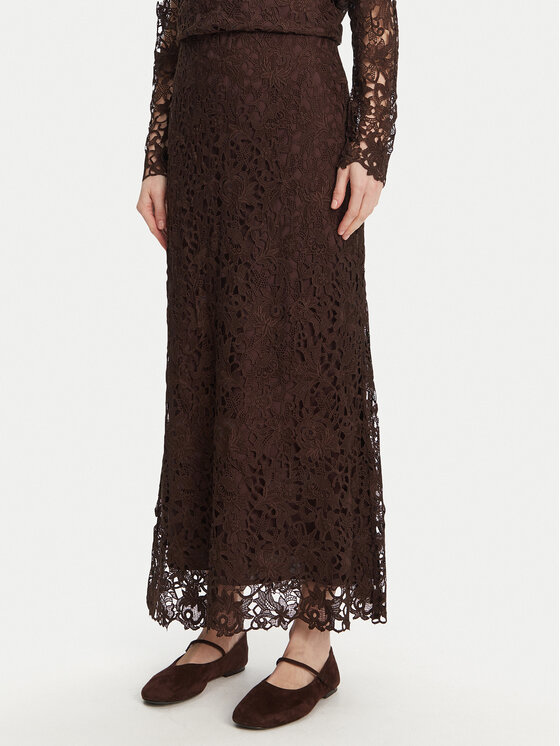 Bruuns Bazaar Midi sijonas · Ruda · Midi