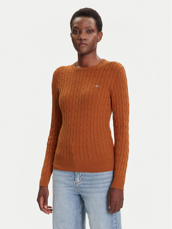 Gant Megztinis · Ruda · Slim Fit