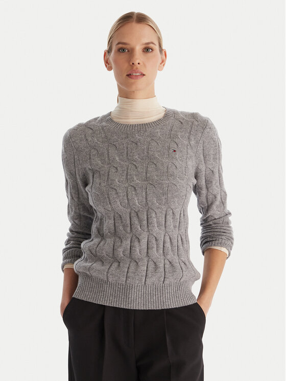 Tommy Hilfiger Megztinis · Pilka · Regular Fit
