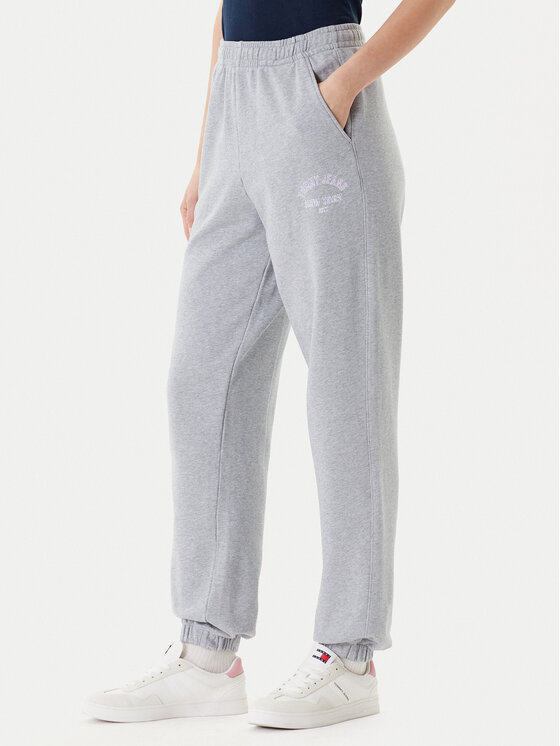 Tommy Jeans Sportinės kelnės · Pilka · Regular Fit