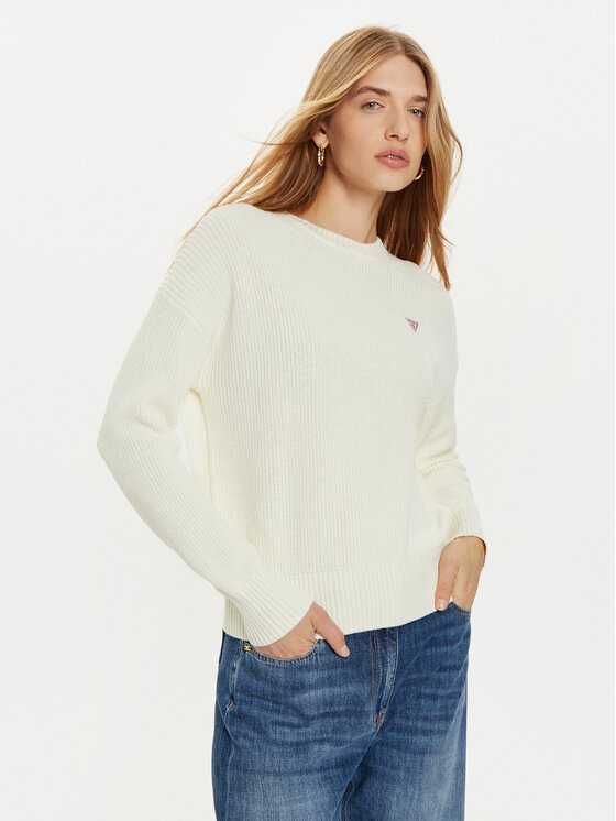 Guess Jeans Megztinis · Écru · Regular Fit