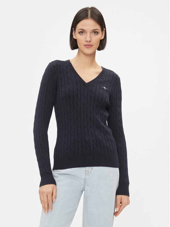 Gant Megztinis · Tamsiai mėlyna · Slim Fit