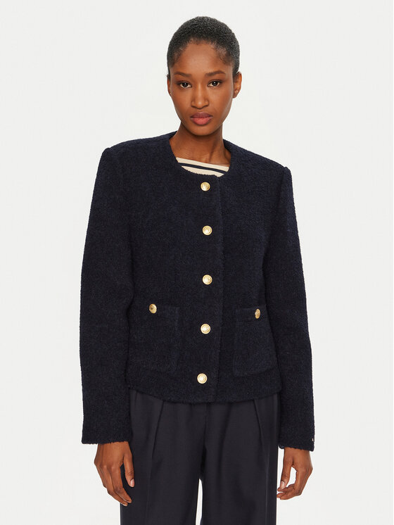 Tommy Hilfiger Demisezoninė striukė · Tamsiai mėlyna