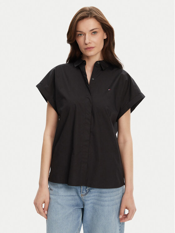 Tommy Hilfiger Marškiniai · Juoda · Relaxed Fit