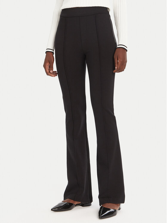 HUGO Palazzo kelnės · Juoda · Regular Fit