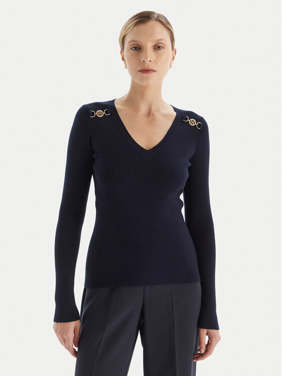 Fracomina Megztinis · Tamsiai mėlyna · Slim Fit