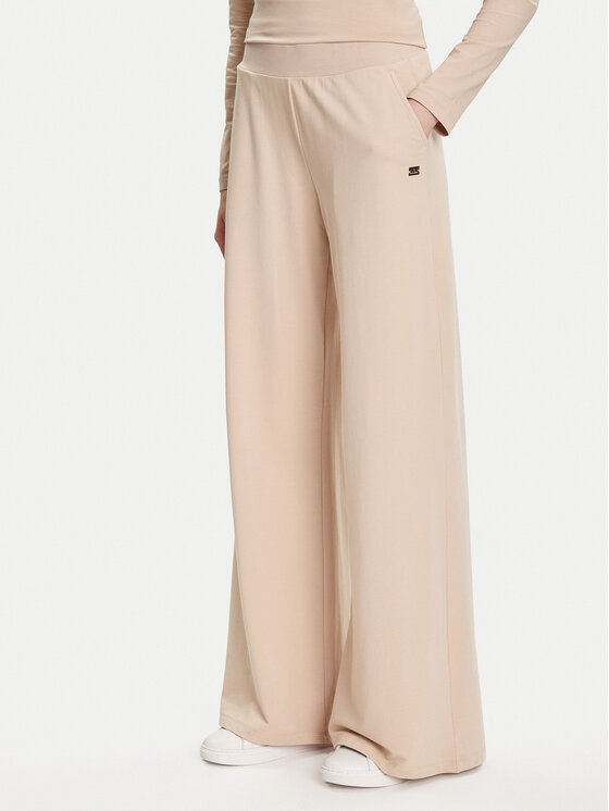 EA7 Emporio Armani Sportinės kelnės · Smėlio · Relaxed Fit