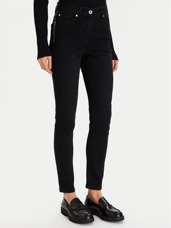 Morgan Džinsai · Juoda · Slim Fit