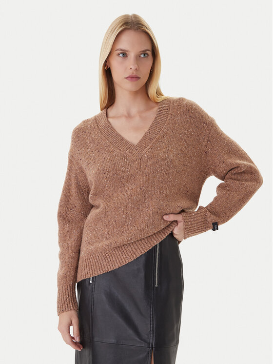 Calvin Klein Jeans Megztinis · Ruda · Regular Fit