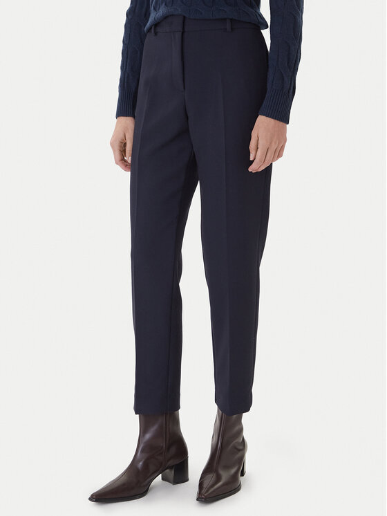 Tommy Hilfiger Medžiaginės kelnės · Tamsiai mėlyna · Regular Fit