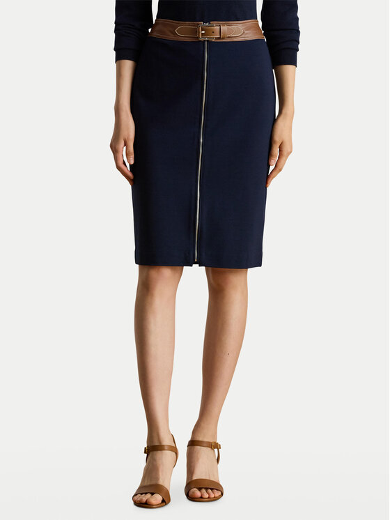 LAUREN RALPH LAUREN Tiesus sijonas · Tamsiai mėlyna