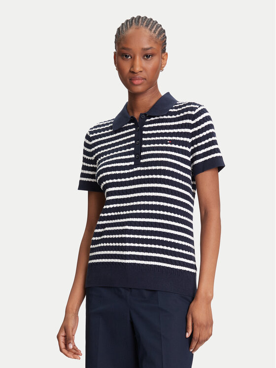 Tommy Hilfiger Megztinis · Tamsiai mėlyna · Regular Fit