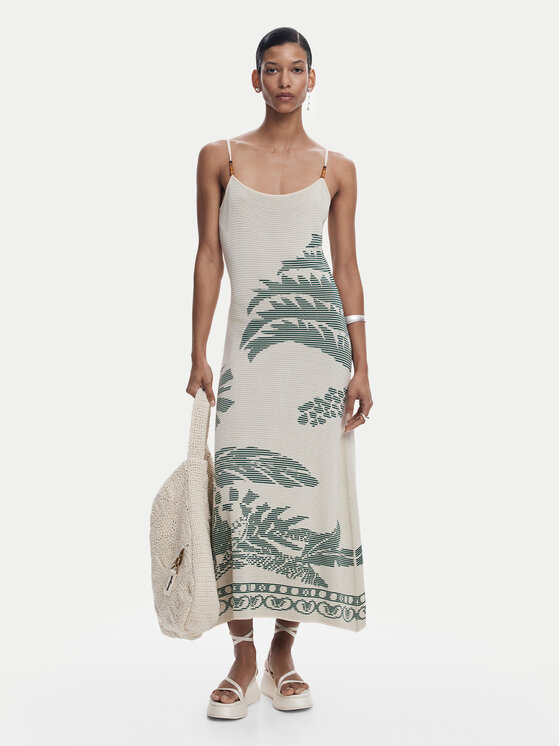 Desigual Vasarinė suknelė · Smėlio · Midi