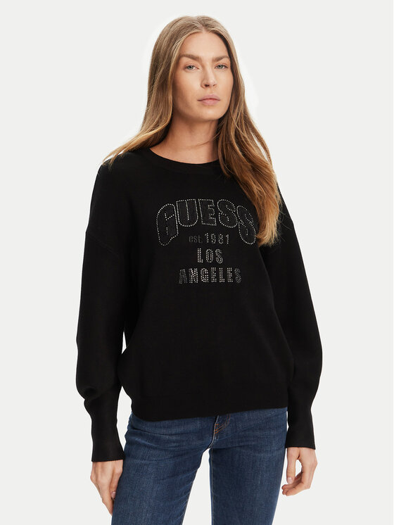 Guess Megztinis · Juoda · Regular Fit