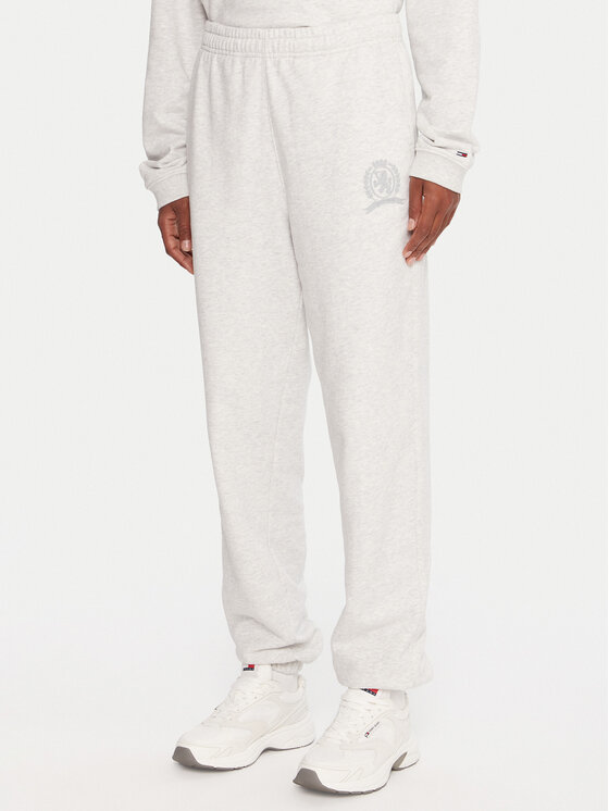Tommy Jeans Sportinės kelnės · Pilka · Regular Fit