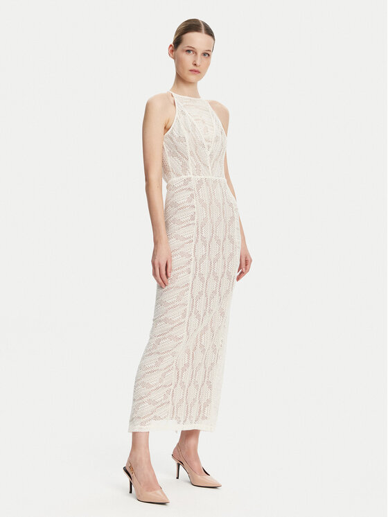 Guess Kokteilinė suknelė · Smėlio · Midi