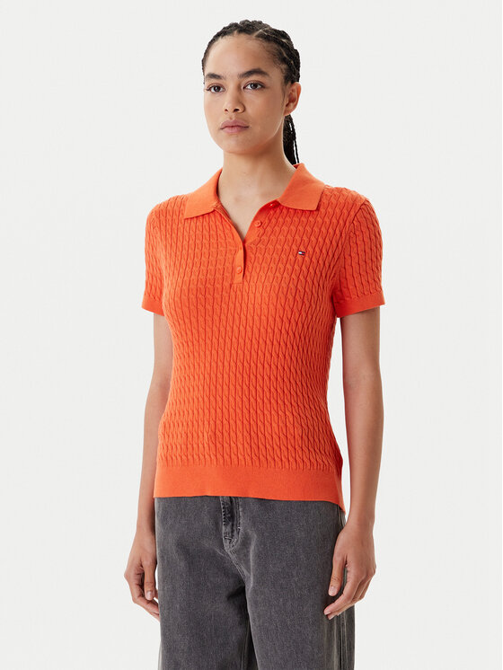 Tommy Hilfiger Megztinis · Oranžinė · Regular Fit