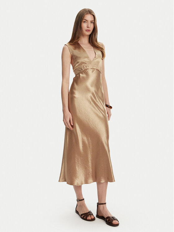 Max Mara Leisure Kokteilinė suknelė · Ruda · Midi