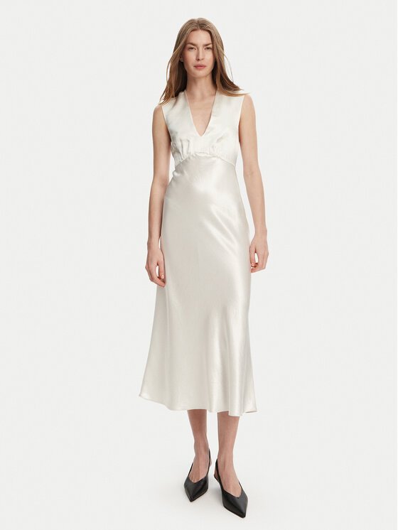 Max Mara Leisure Kokteilinė suknelė · Balta · Midi