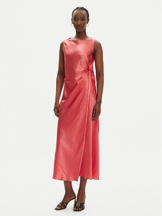 PINKO Kokteilinė suknelė · Koralų · Midi