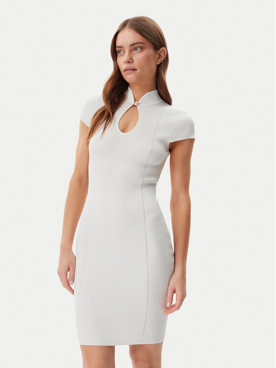 Guess Trikotažinė suknelė · Écru · Mini