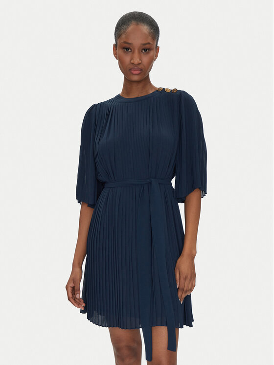 TWINSET Kokteilinė suknelė · Tamsiai mėlyna · Mini