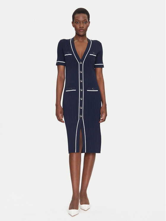 Luisa Spagnoli Trikotažinė suknelė · Tamsiai mėlyna · Midi