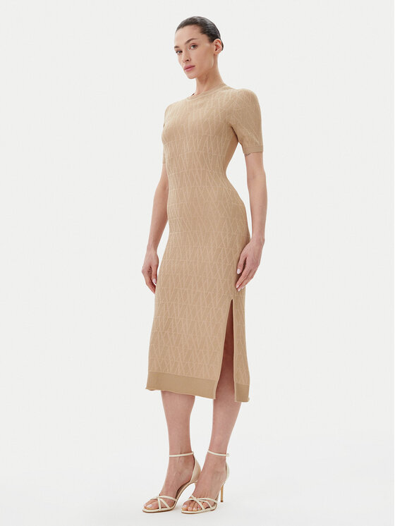 Armani Exchange Trikotažinė suknelė · Žalia · Midi