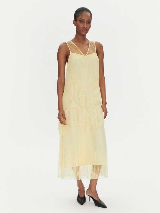 TWINSET Vasarinė suknelė · Smėlio · Midi