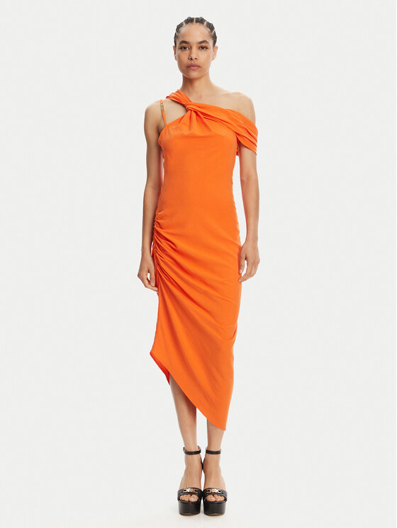 Versace Jeans Couture Kokteilinė suknelė · Oranžinė · Midi